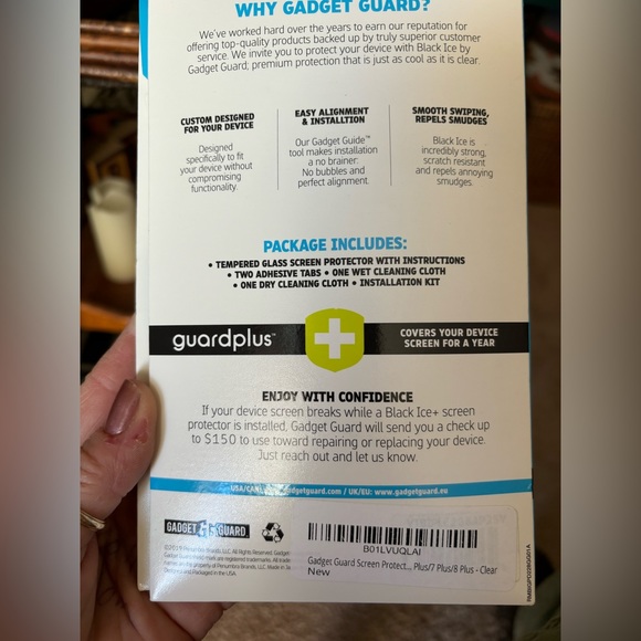 Gadget guard, black ice glass edition for Apple iPhone 6s/7/8+ - Picture 2 of 3